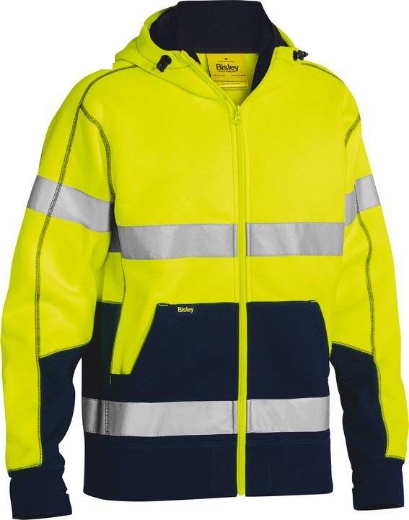 Picture of Bisley, Taped Hi Vis Fleece Hoodie